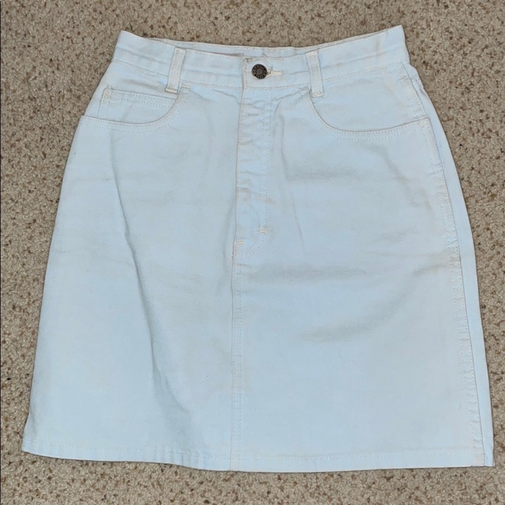 Vintage Calvin Klein Pastel Blue Denim Skirt